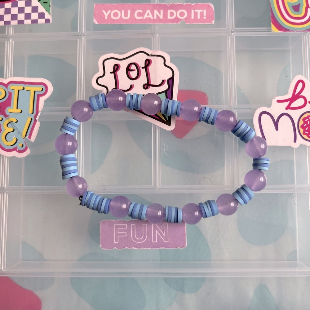 Blue pearl bracelet
